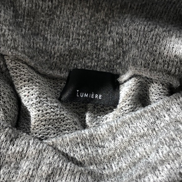 Gray cowl neck sweater - Picture 3 of 3